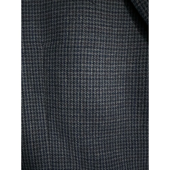 VTG Ralph Lauren Pure New Wool Sports Coat 44R Canada Blue Grey Herringbone - Picture 2 of 7